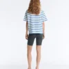 Boxy-T-Shirt aus Baumwollmischung mit kurzen Ärmeln Boxy-T-Shirt aus Baumwollmischung mit kurzen Ärmeln