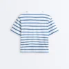 Boxy-T-Shirt aus Baumwollmischung mit kurzen Ärmeln Boxy-T-Shirt aus Baumwollmischung mit kurzen Ärmeln