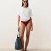 Brasilianische Bikinis mit U-Ausschnitt und Mini-Karomuster