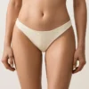 Brasilianischer Bikini-Slip mit U-Ausschnitt und Crinkle-Effekt Brasilianischer Bikini-Slip mit U-Ausschnitt und Crinkle-Effekt