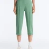 Capri-Hose aus Piqué mit Gürtelschlaufen aus Baumwolle Capri-Hose aus Piqué mit Gürtelschlaufen aus Baumwolle