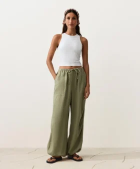 Cargo-Bloomer-Hose aus 100 % Leinen