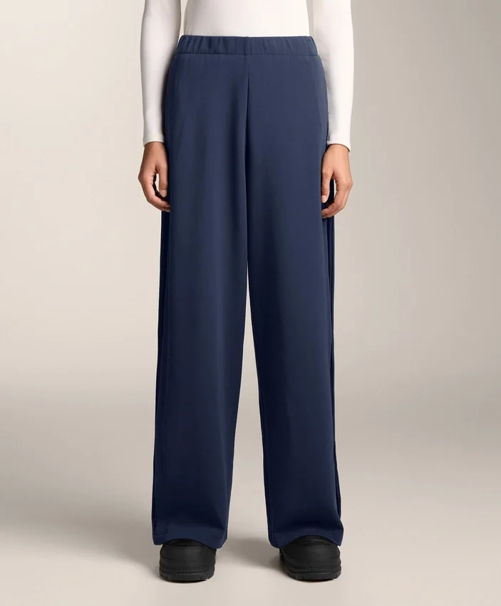 Cocoon-Hose mit Seitenfalte und gebürstetem Modal Cocoon-Hose mit Seitenfalte und gebürstetem Modal