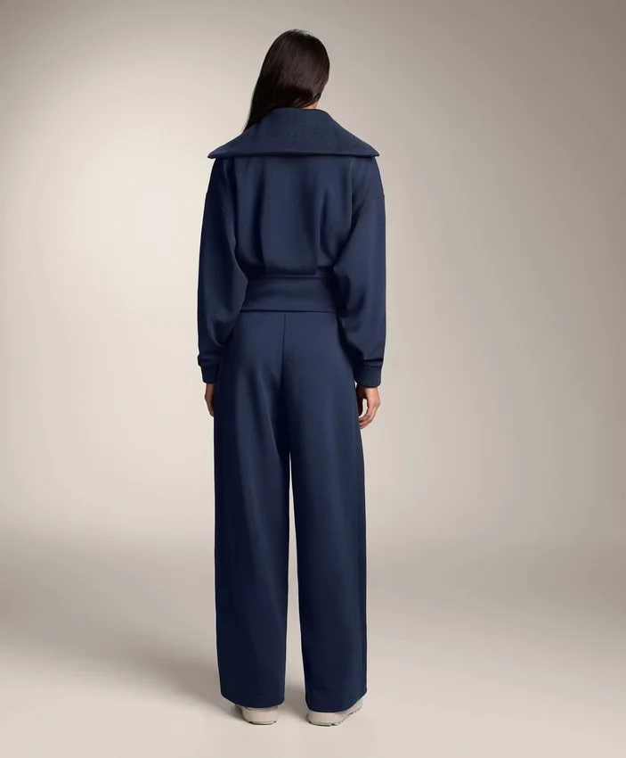 Cocoon-Hose mit Seitenfalte und gebürstetem Modal Cocoon-Hose mit Seitenfalte und gebürstetem Modal