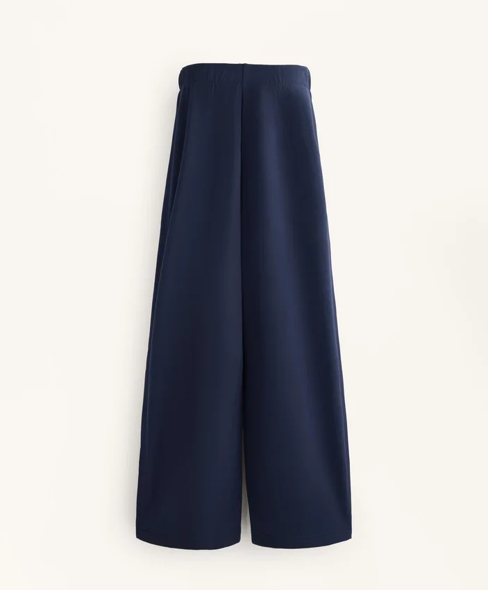 Cocoon-Hose mit Seitenfalte und gebürstetem Modal Cocoon-Hose mit Seitenfalte und gebürstetem Modal