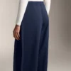 Cocoon-Hose mit Seitenfalte und gebürstetem Modal Cocoon-Hose mit Seitenfalte und gebürstetem Modal