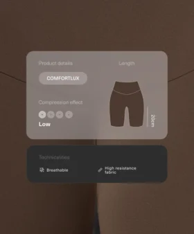 Comfortlux Biker-Leggings mit hoher Taille (20 cm)