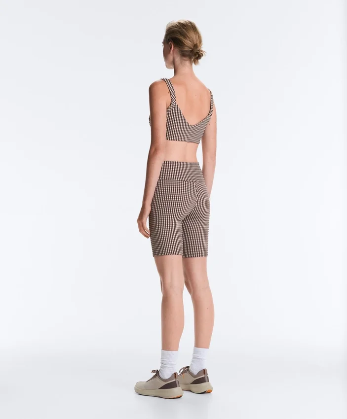 Sport-BH mit mittlerer Stützkraft im Gingham-Design Sport-BH mit mittlerer Stützkraft im Gingham-Design