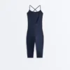 Comfortlux Capri-Jumpsuit mit gekreuzten Trägern am Rücken Comfortlux Capri-Jumpsuit mit gekreuzten Trägern am Rücken