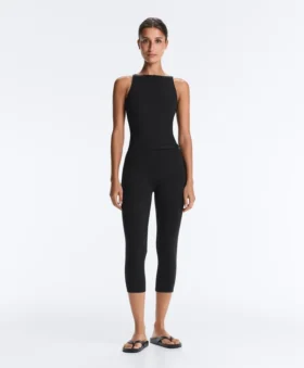 Comfortlux Capri-Jumpsuit mit Gürtel
