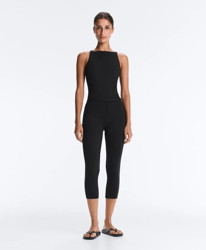 Comfortlux Capri-Jumpsuit mit Gürtel Comfortlux Capri-Jumpsuit mit Gürtel