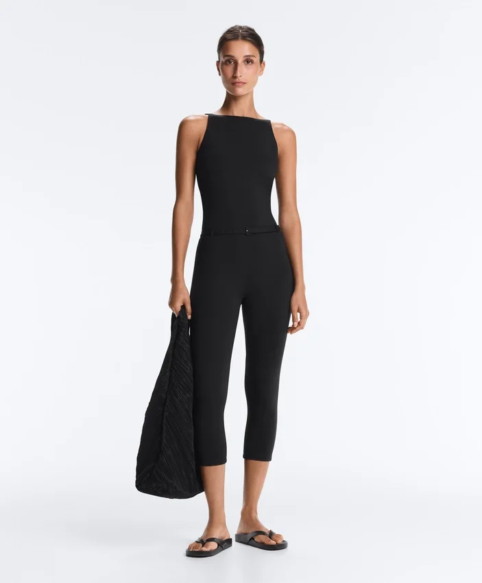 Comfortlux Capri-Jumpsuit mit Gürtel Comfortlux Capri-Jumpsuit mit Gürtel