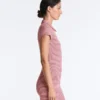 Comfortlux Gestreifter kurzer Jumpsuit mit Shorts Comfortlux Gestreifter kurzer Jumpsuit mit Shorts