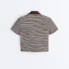 Comfortlux gestreiftes Kurzarm-Poloshirt Comfortlux gestreiftes Kurzarm-Poloshirt