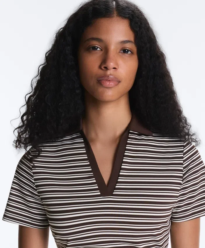 Comfortlux gestreiftes Kurzarm-Poloshirt Comfortlux gestreiftes Kurzarm-Poloshirt