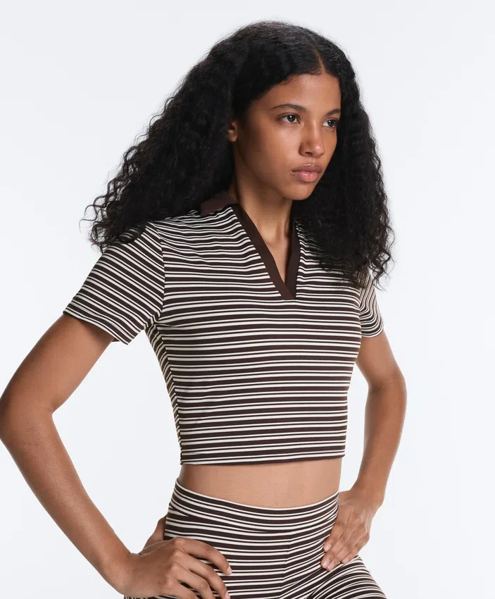 Comfortlux gestreiftes Kurzarm-Poloshirt Comfortlux gestreiftes Kurzarm-Poloshirt