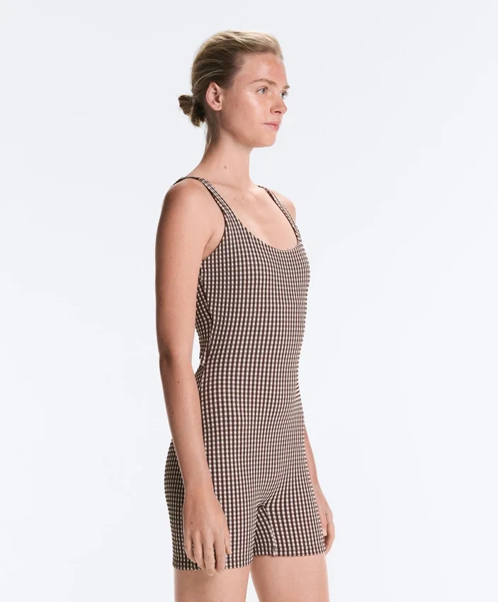 Comfortlux Gingham-Shorts-Jumpsuit Comfortlux Gingham-Shorts-Jumpsuit