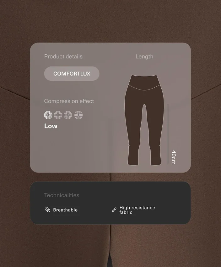 Comfortlux High-Rise 40 cm knielange Leggings Comfortlux High-Rise 40 cm knielange Leggings