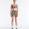 Comfortlux High-Rise Gingham Hot Hose mit 10 cm Länge Comfortlux High-Rise Gingham Hot Hose mit 10 cm Länge