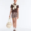 Comfortlux High-Rise Gingham Hot Hose mit 10 cm Länge Comfortlux High-Rise Gingham Hot Hose mit 10 cm Länge