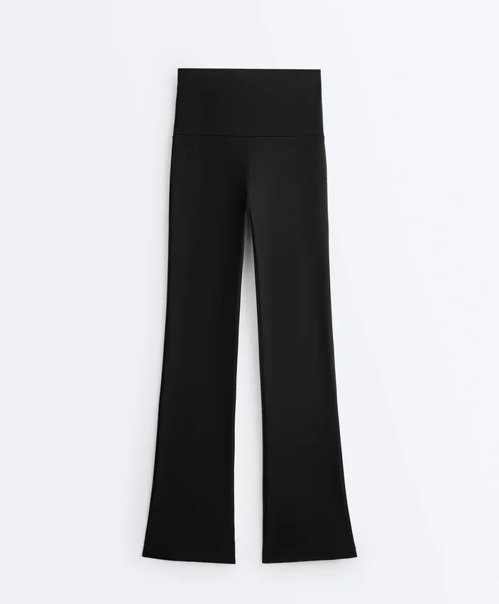 Comfortlux-Hose mit hoher Taille und ausgestelltem Bein Comfortlux-Hose mit hoher Taille und ausgestelltem Bein