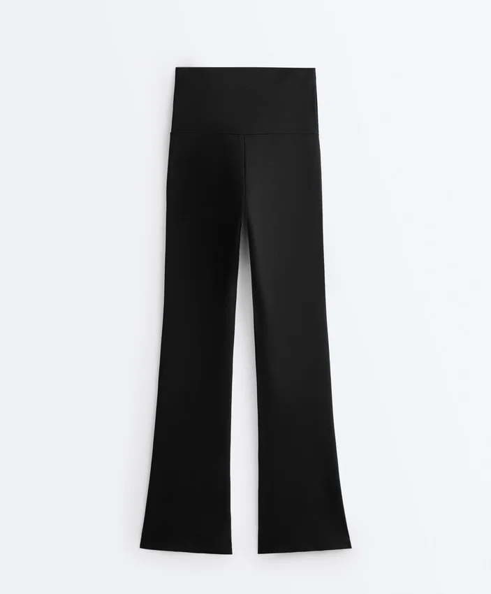Comfortlux-Hose mit hoher Taille und ausgestelltem Bein Comfortlux-Hose mit hoher Taille und ausgestelltem Bein