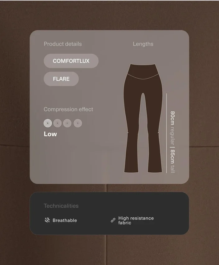Comfortlux-Hose mit hoher Taille und ausgestelltem Bein Comfortlux-Hose mit hoher Taille und ausgestelltem Bein