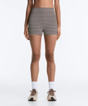 Comfortlux Hotpants mit 5 cm hohem Bund und Streifenmuster