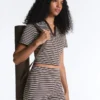 Comfortlux Hotpants mit 5 cm hohem Bund und Streifenmuster Comfortlux Hotpants mit 5 cm hohem Bund und Streifenmuster
