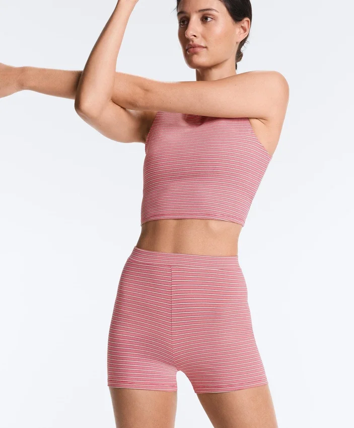 Comfortlux Hotpants mit 5 cm hohem Bund und Streifenmuster Comfortlux Hotpants mit 5 cm hohem Bund und Streifenmuster