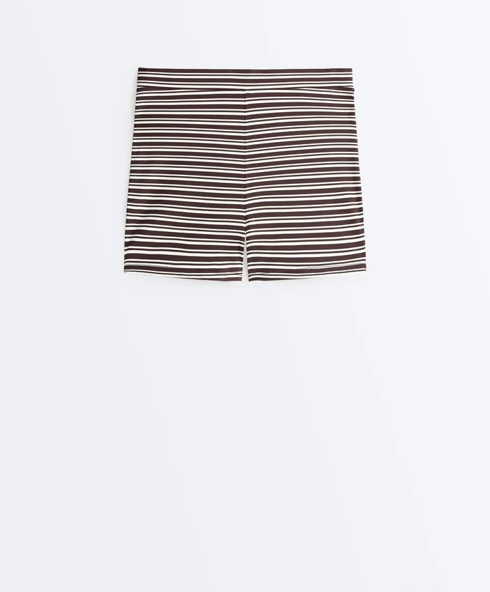 Comfortlux Hotpants mit 5 cm hohem Bund und Streifenmuster Comfortlux Hotpants mit 5 cm hohem Bund und Streifenmuster
