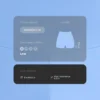 Comfortlux Hotpants mit hoher Taille (10 cm)