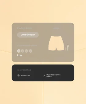 Comfortlux Hotpants mit hoher Taille (10 cm)