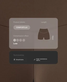 Comfortlux Hotpants mit hoher Taille (10 cm)