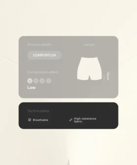 Comfortlux Hotpants mit hoher Taille (10 cm) und Ajour-Detail