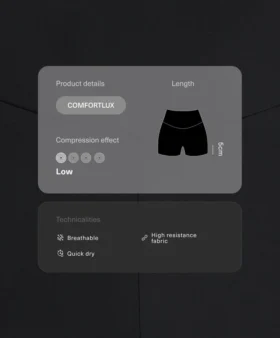 Comfortlux Hotpants mit hoher Taille (5 cm)