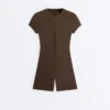 Comfortlux Kurzer Jumpsuit mit Reißverschluss Comfortlux Kurzer Jumpsuit mit Reißverschluss