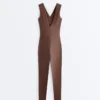 Comfortlux langer Jumpsuit mit Falten