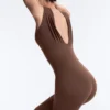Comfortlux langer Jumpsuit mit Falten