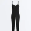 Comfortlux langer Jumpsuit mit Hohlsaum