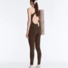 Comfortlux langer Jumpsuit mit Paspelierung