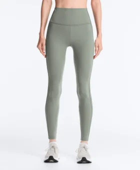 Comfortlux Leggings mit hohem Bund und geripptem Saum, knöchellang