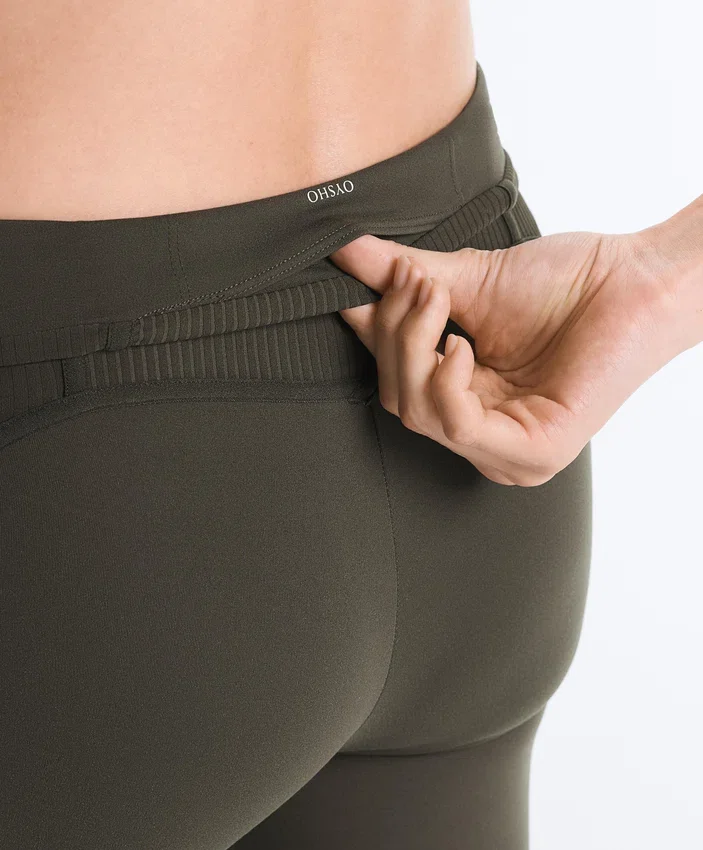 Comfortlux Leggings mit hohem Bund und geripptem Saum, knöchellang Comfortlux Leggings mit hohem Bund und geripptem Saum, knöchellang