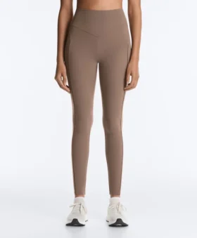 Comfortlux Leggings mit hohem Bund und Hohlsaum, knöchellang