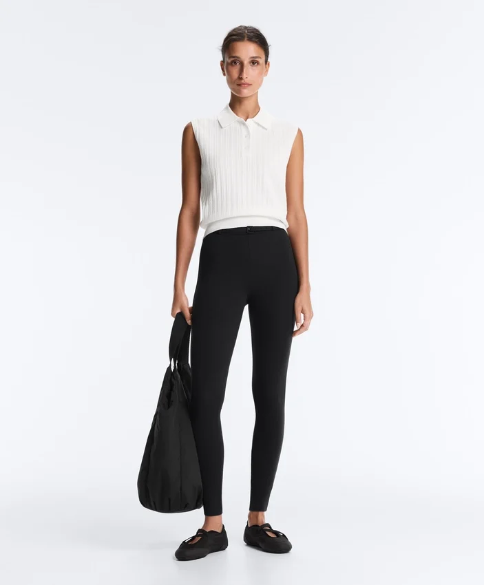 Comfortlux Leggings mit hoher Taille (65 cm) und Knöchellänge, mit Gürtel Comfortlux Leggings mit hoher Taille (65 cm) und Knöchellänge, mit Gürtel