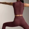 Comfortlux Leggings mit hoher Taille und geripptem Bündchen in Knöchellänge Comfortlux Leggings mit hoher Taille und geripptem Bündchen in Knöchellänge