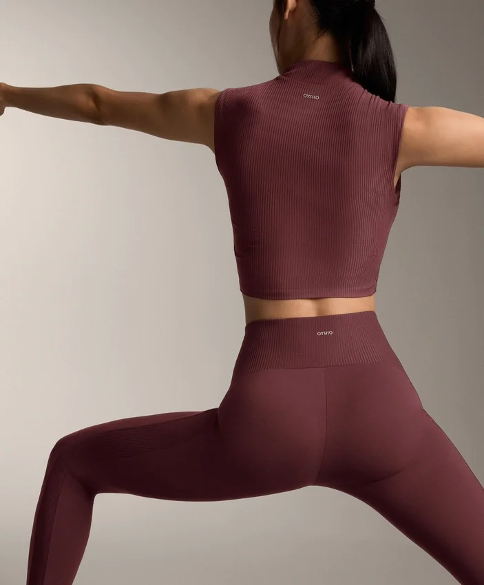 Comfortlux Leggings mit hoher Taille und geripptem Bündchen in Knöchellänge Comfortlux Leggings mit hoher Taille und geripptem Bündchen in Knöchellänge