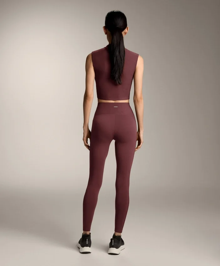 Comfortlux Leggings mit hoher Taille und geripptem Bündchen in Knöchellänge Comfortlux Leggings mit hoher Taille und geripptem Bündchen in Knöchellänge