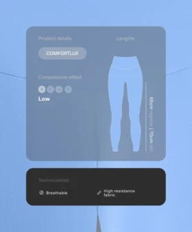 Comfortlux Leggings mit hoher Taille und Knöchellänge