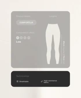 Comfortlux Leggings mit hoher Taille und Knöchellänge